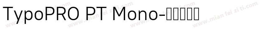 TypoPRO PT Mono字体转换
